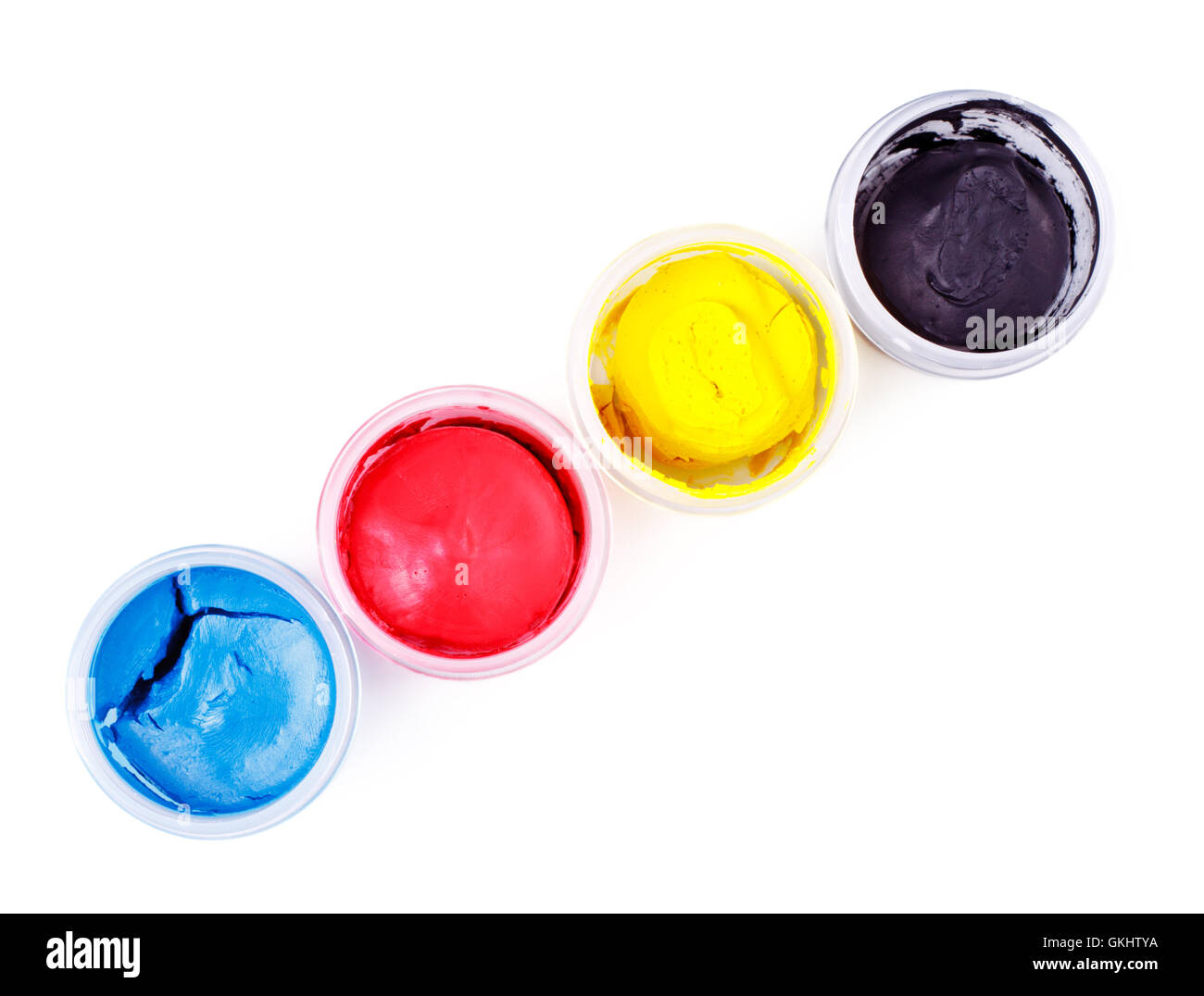 Painter and decorator paint pots hires stock photography and images