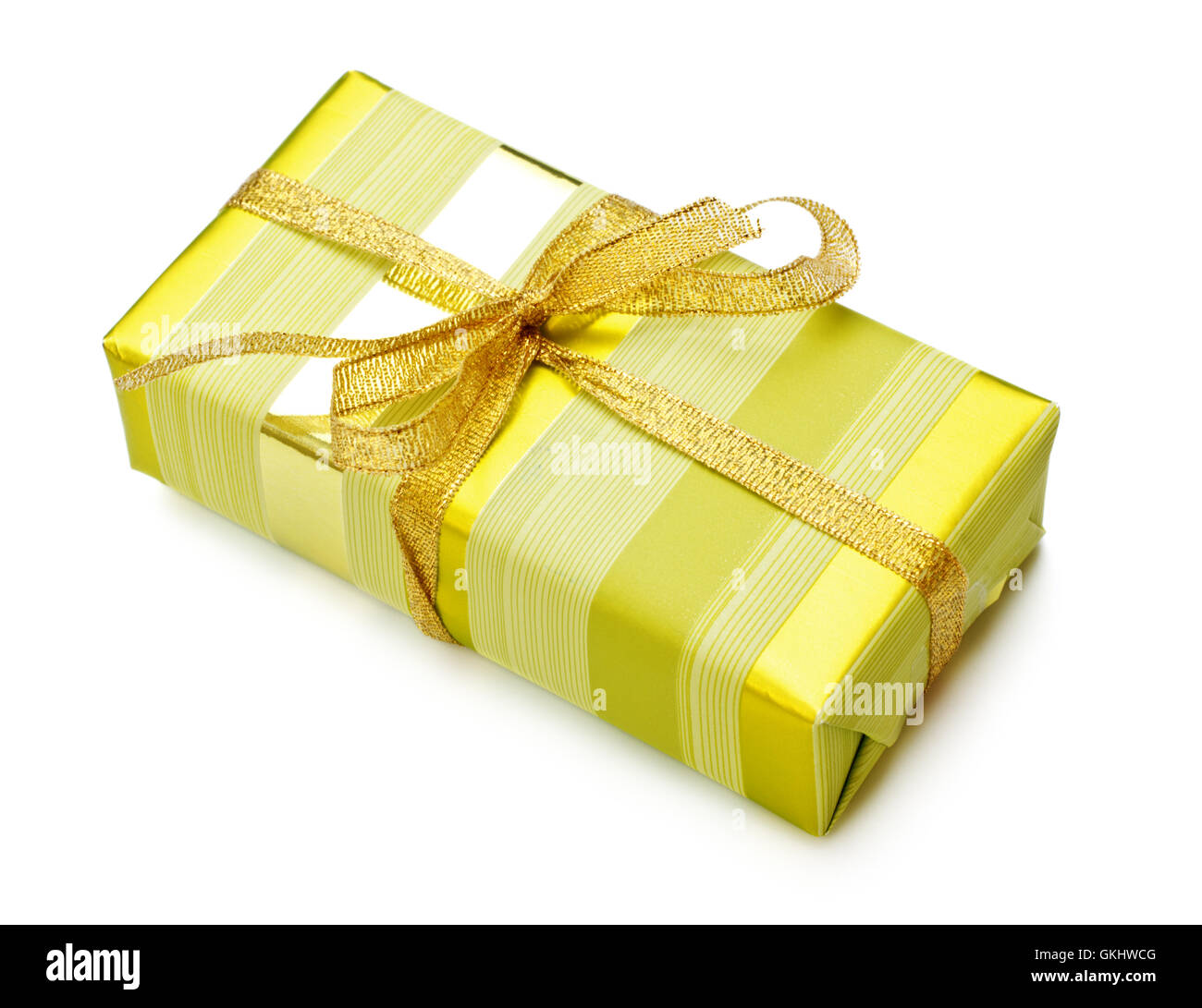 yellow gift box Stock Photo Alamy