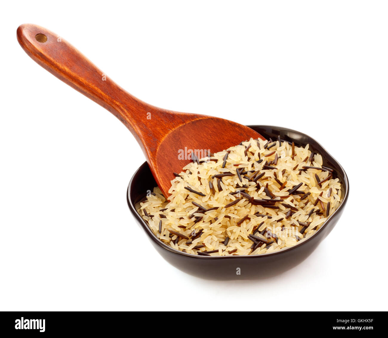Bowl Of Raw Rice Stock Photo Alamy