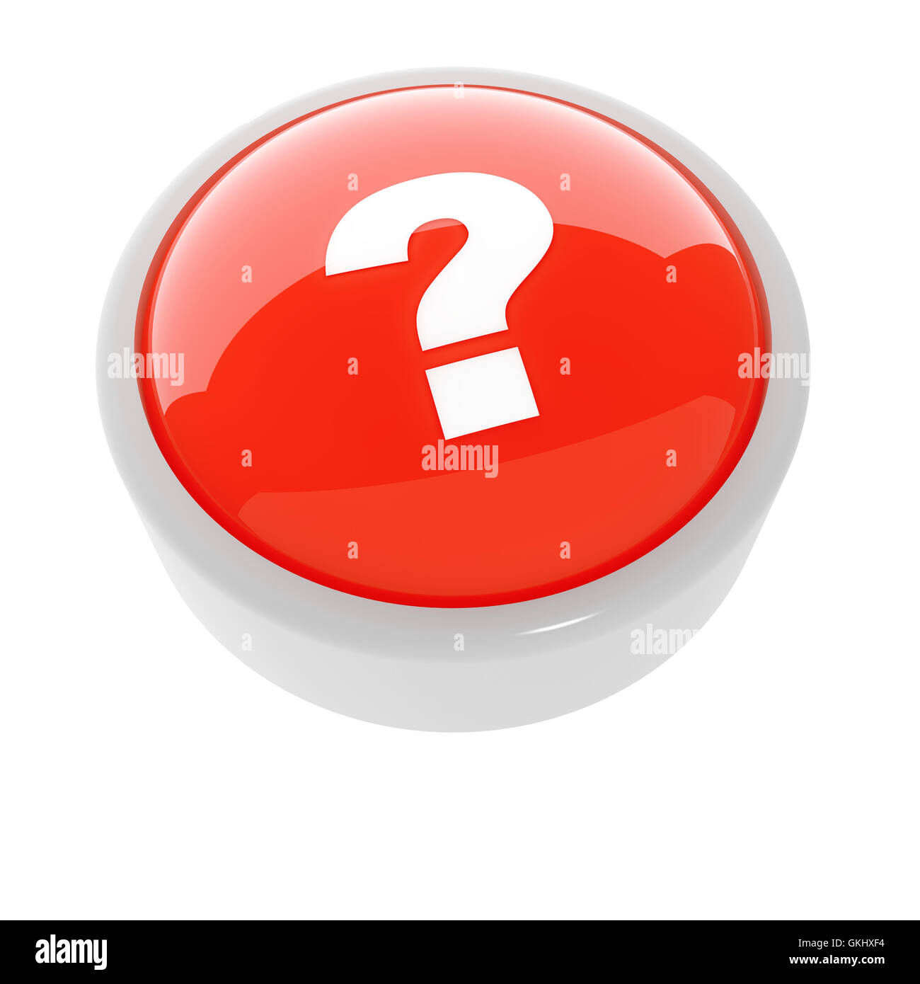 red button with a caution sign Stock Photo - Alamy