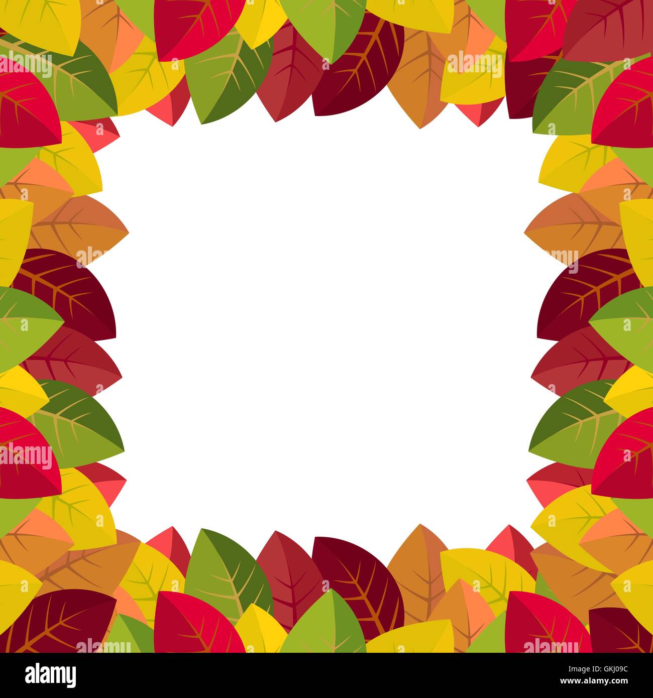 Autumn leaves on a white background Stock Vector Image & Art - Alamy