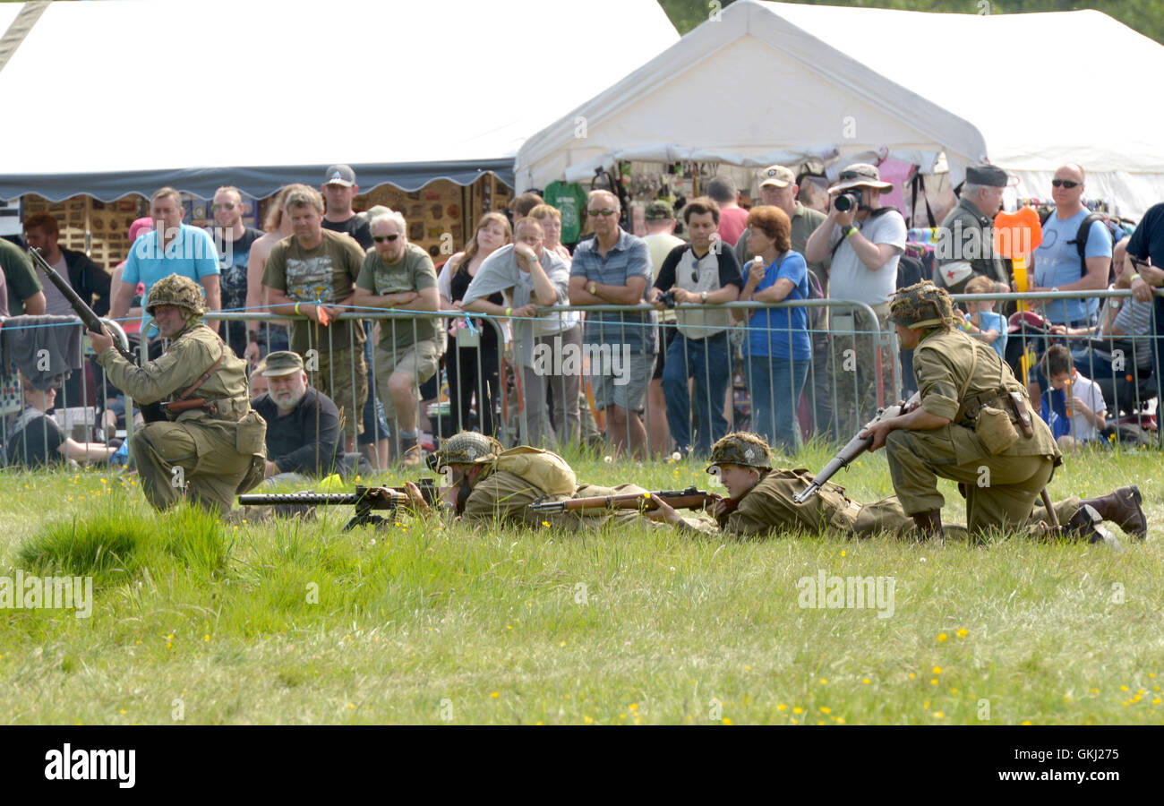 Pictured on a warm bank holiday weekend is the Solent Overlord WW2 show