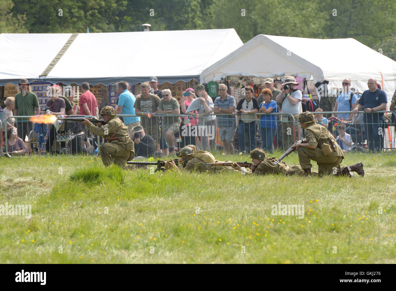 Pictured on a warm bank holiday weekend is the Solent Overlord WW2 show