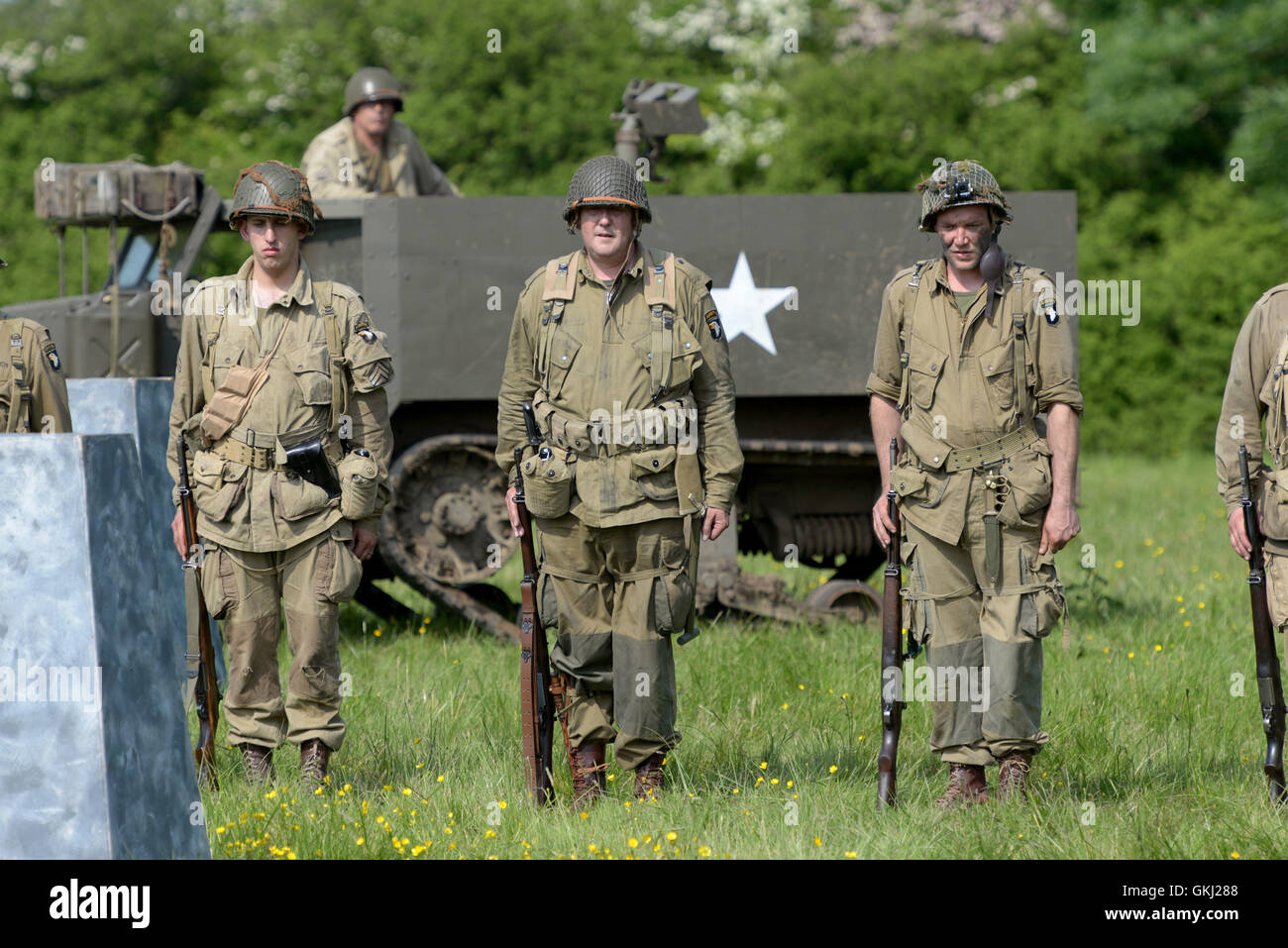 Pictured on a warm bank holiday weekend is the Solent Overlord WW2 show