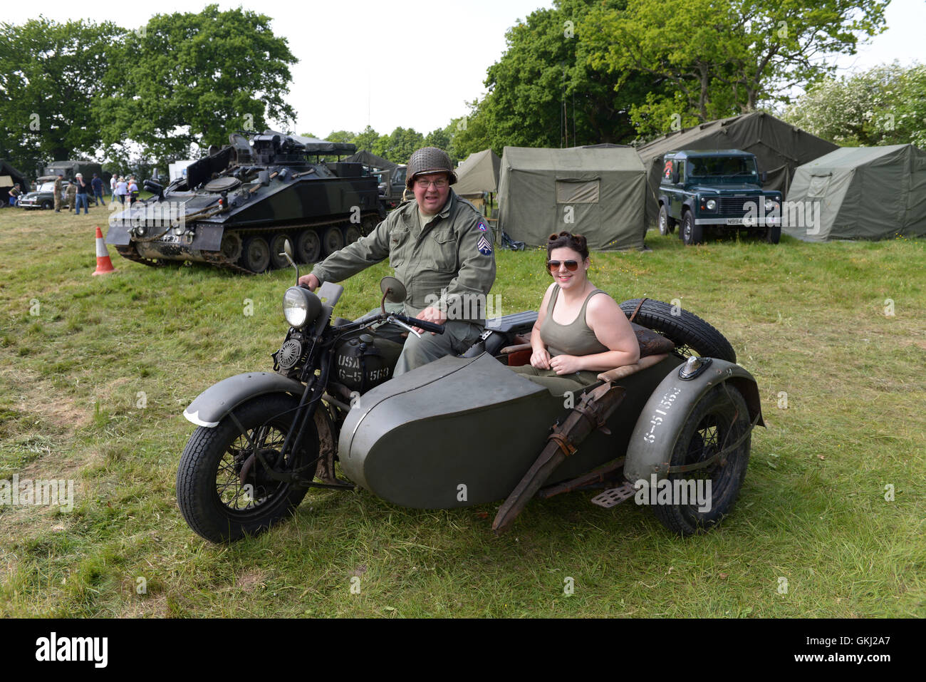 Pictured on a warm bank holiday weekend is the Solent Overlord WW2 show