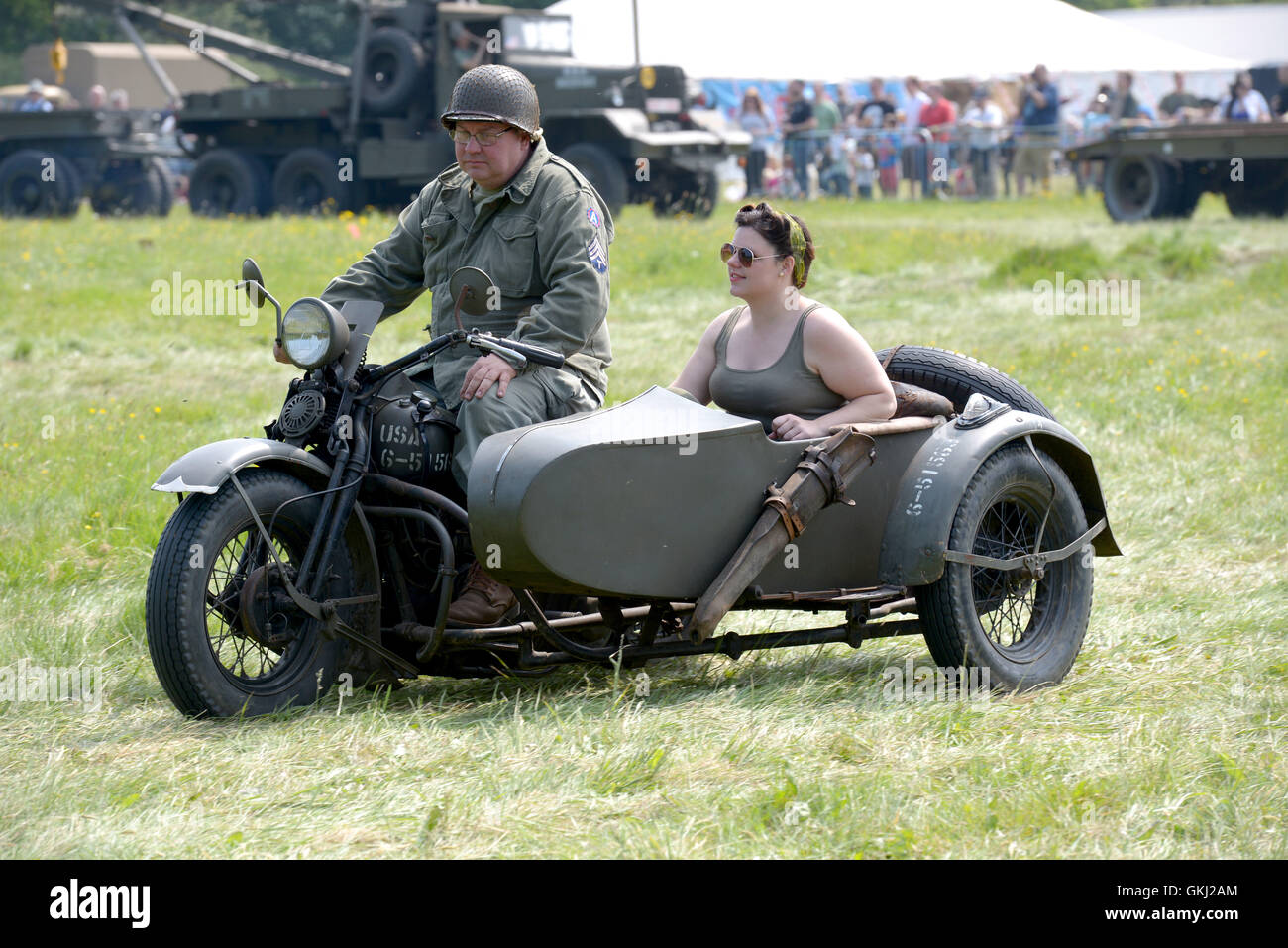 Pictured on a warm bank holiday weekend is the Solent Overlord WW2 show