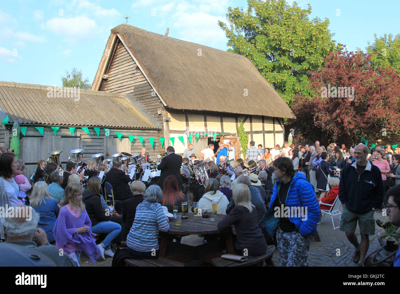The famous Asparagus Auction at the Fleece Inn during the 2016 British Asparagus Festival