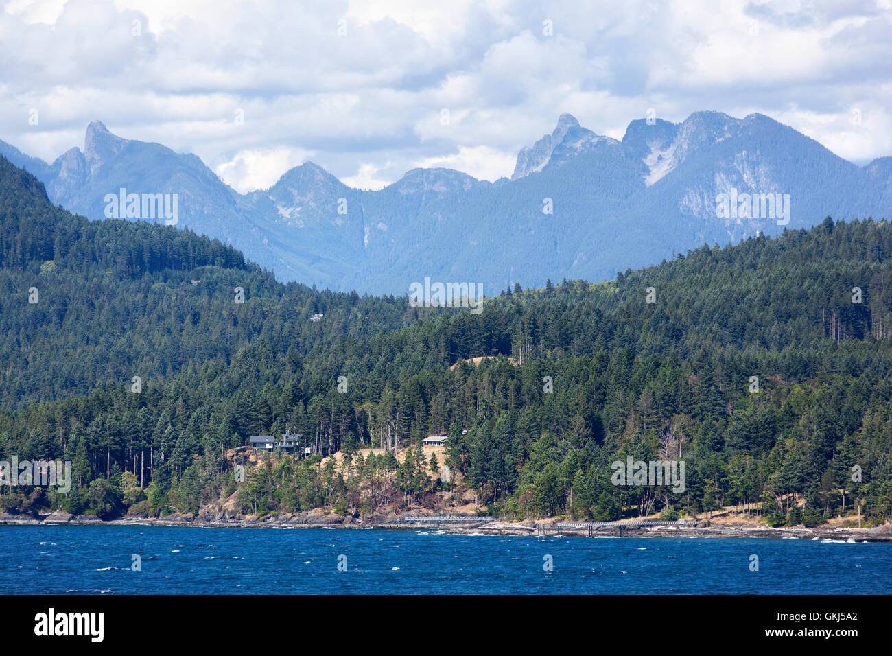 The view of greater area outside Vancouver (British Columbia, Canada). Stock Photo