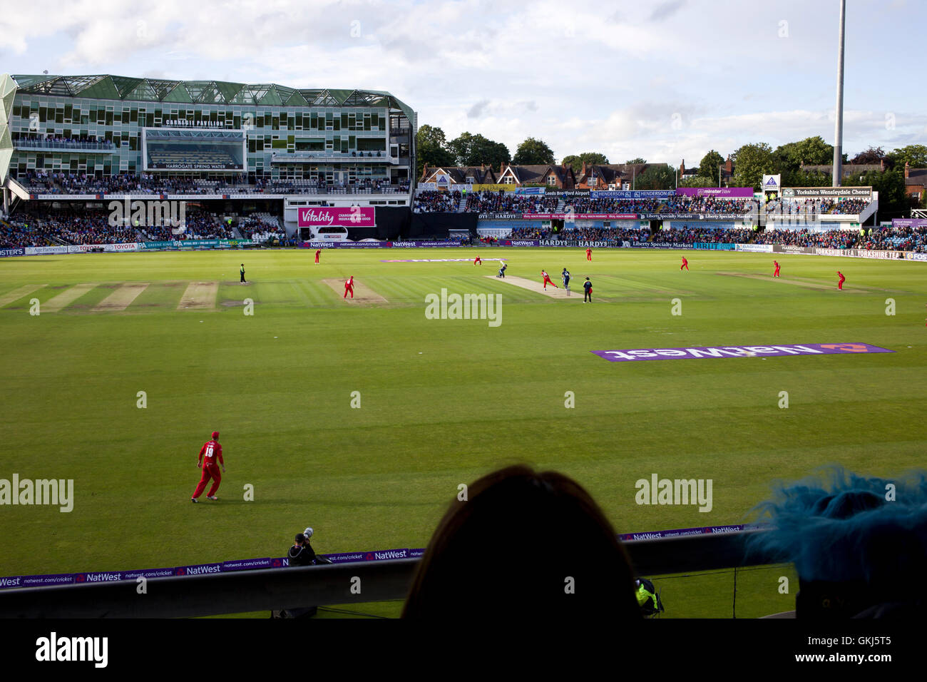 Headingley Cricket Ground, Leeds, UK showing the Carnegie Pavilion