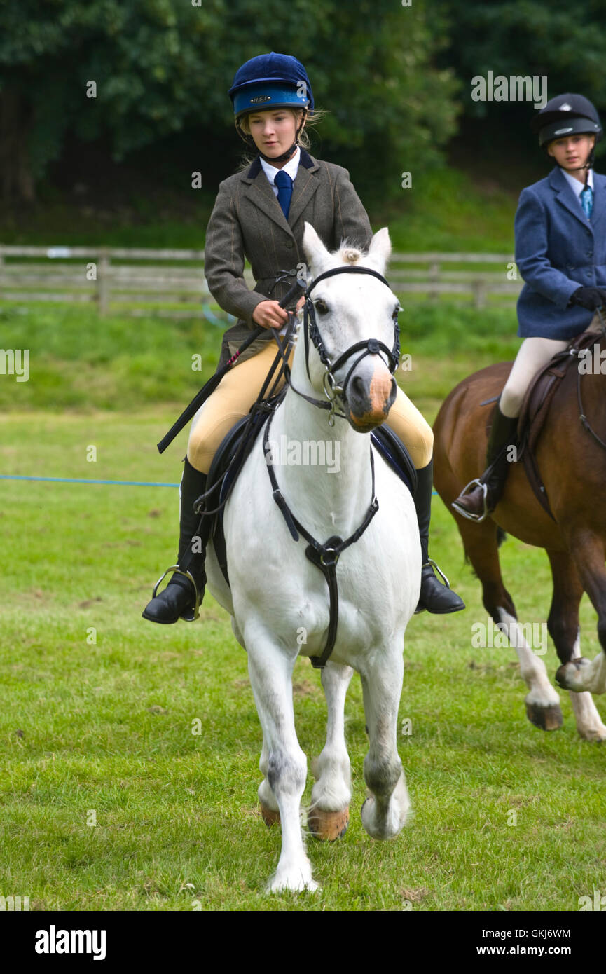 Young girl competing on her pony at Golden Valley Pony Club
