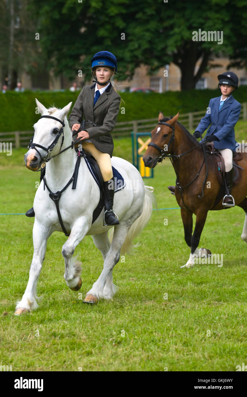 Young girl competing on her pony at Golden Valley Pony Club