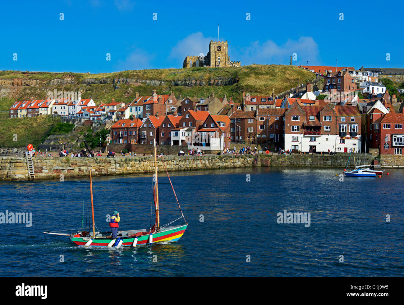 The harbour, Whitby, North Yorkshire, England UK Stock Photo - Alamy