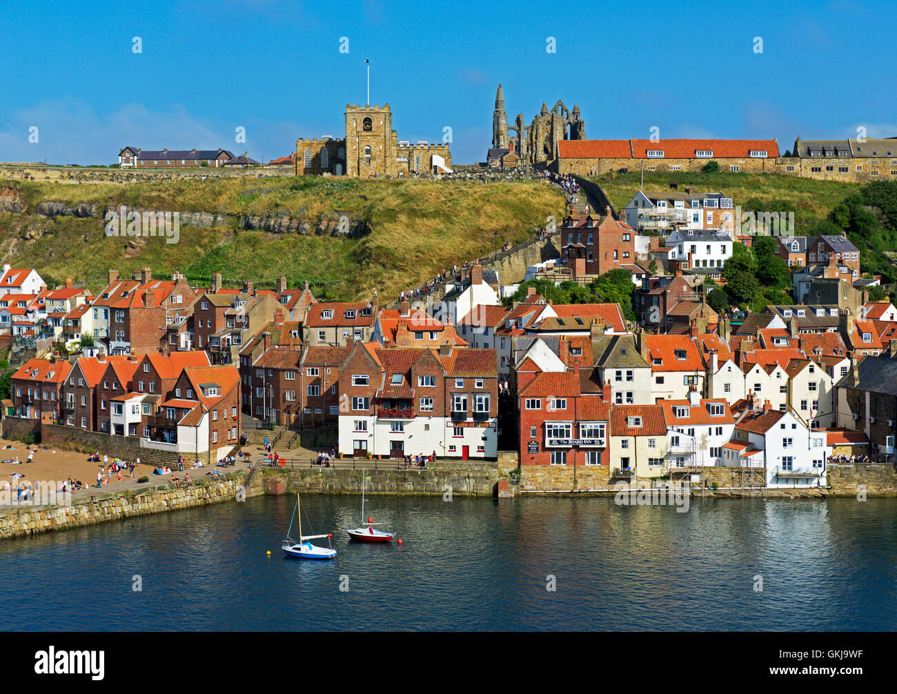 The Harbour Whitby North Yorkshire England UK Stock Photo Alamy