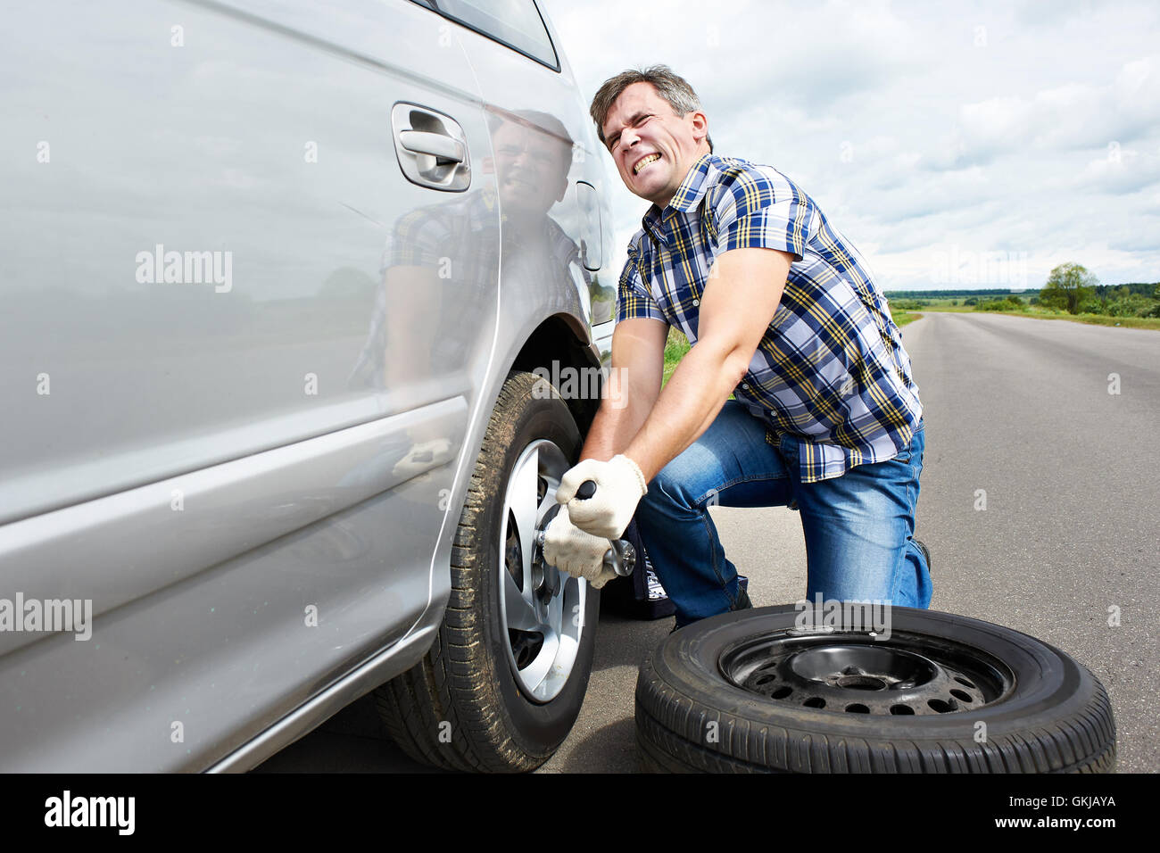 Strong Man Car Hi Res Stock Photography And Images Alamy