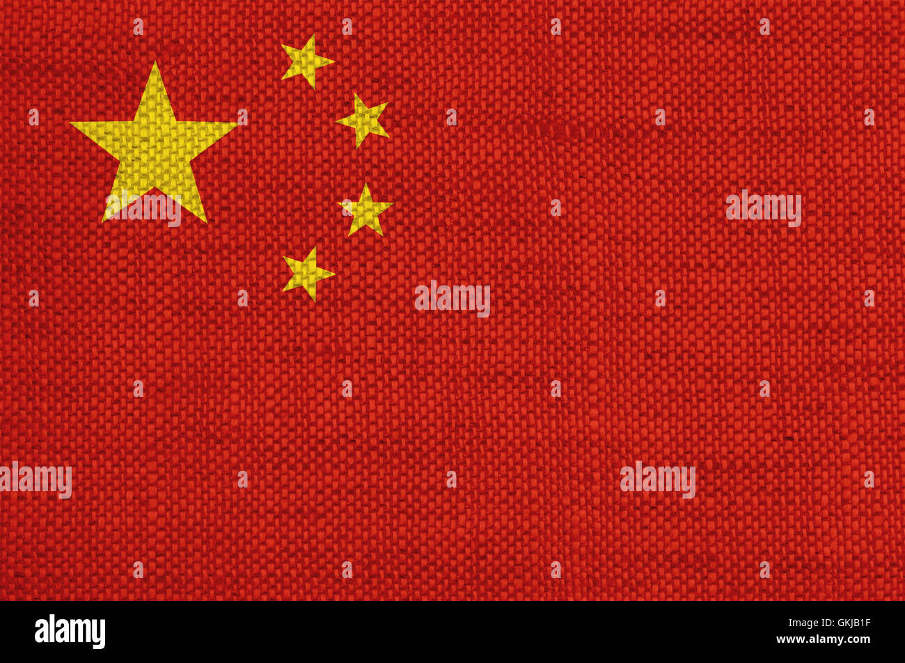 Flag on old linen Stock Photo - Alamy