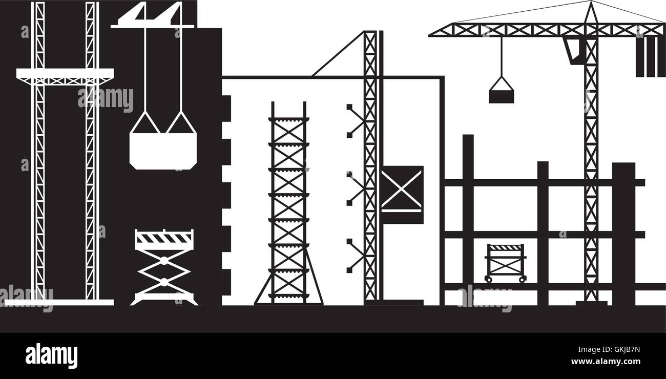 Scaffolding Stock Vector Images - Alamy
