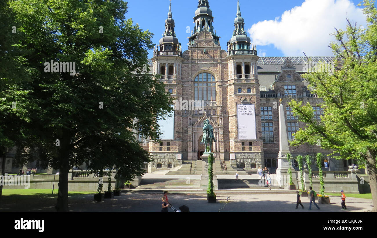 STOCKHOLM - NORDIC MUSEUM on the Djurgarden island in central Stockholm. Photo Tony Gale Stock Photo