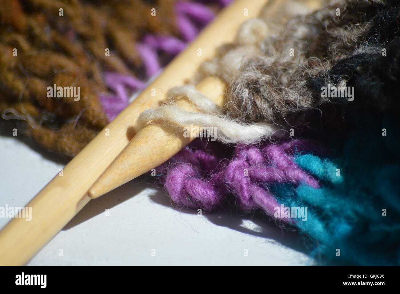 The knitting needles Stock Photo Alamy