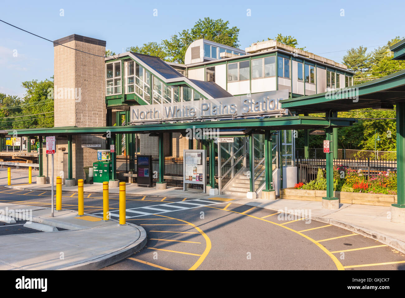 MetroNorth North White Plains Station in White Plains, New York Stock