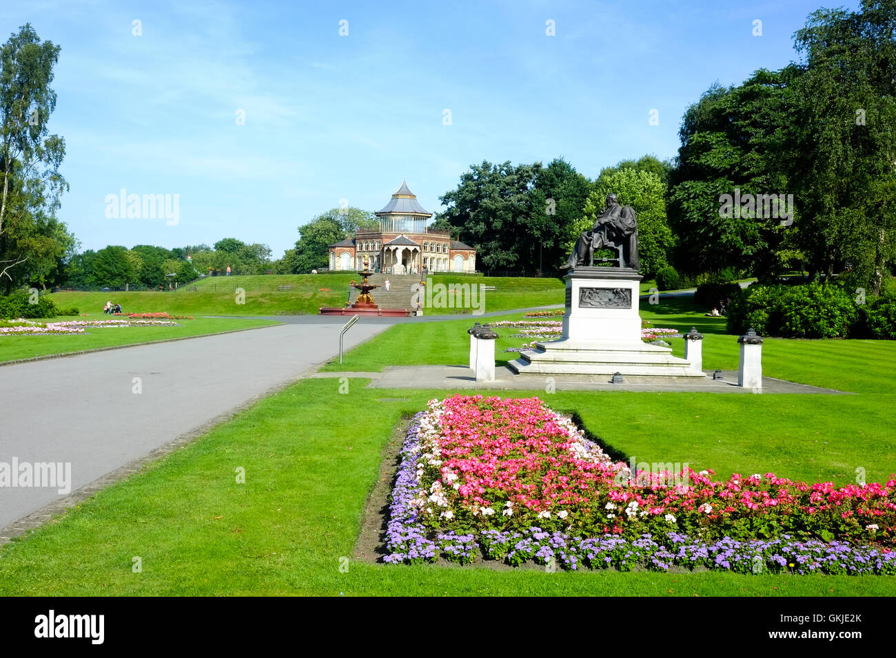 Mesnes Park Wigan Stock Photo Alamy