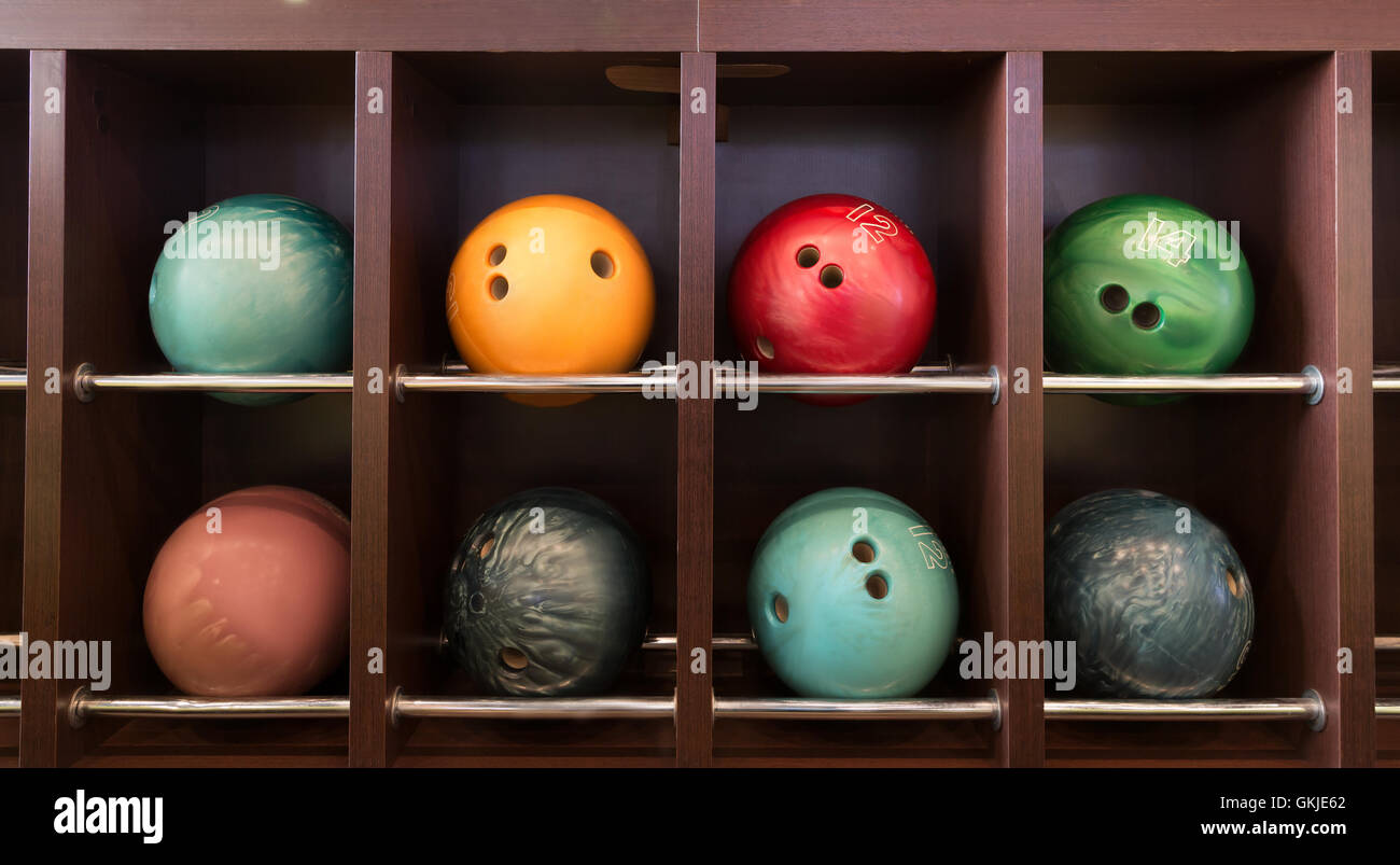 Bowling ball rack hi-res stock photography and images - Alamy