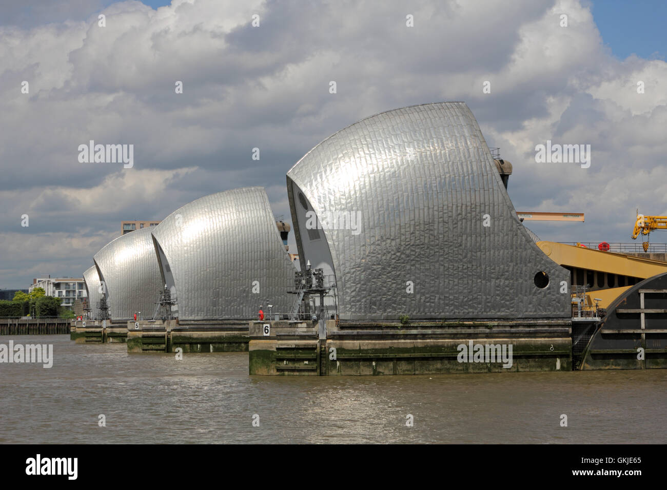 Thames Barrier, London, England, UK. Stock Photo