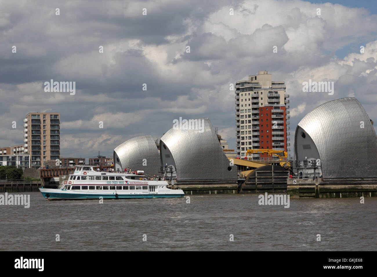 Thames Barrier, London, England, UK. Stock Photo