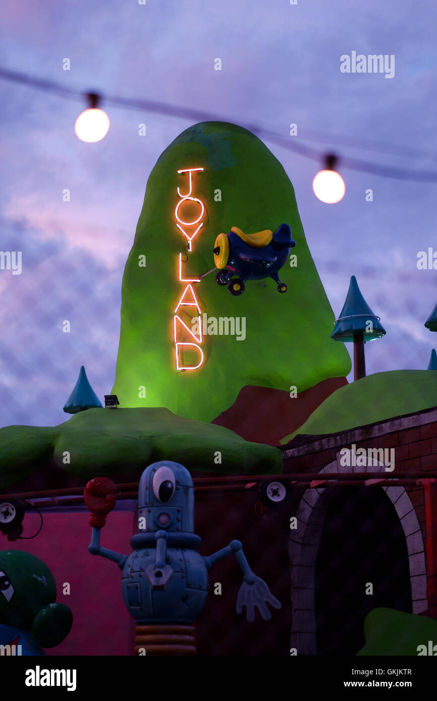 Joyland, Great Yarmouth at Dusk Stock Photo Alamy