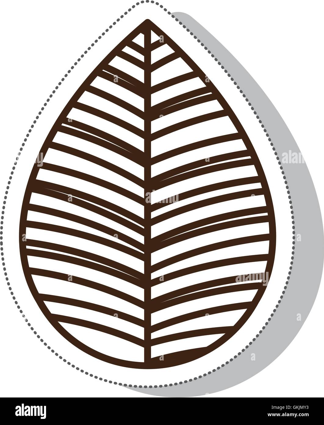leaf plant nature isolated icon Stock Vector Image & Art - Alamy