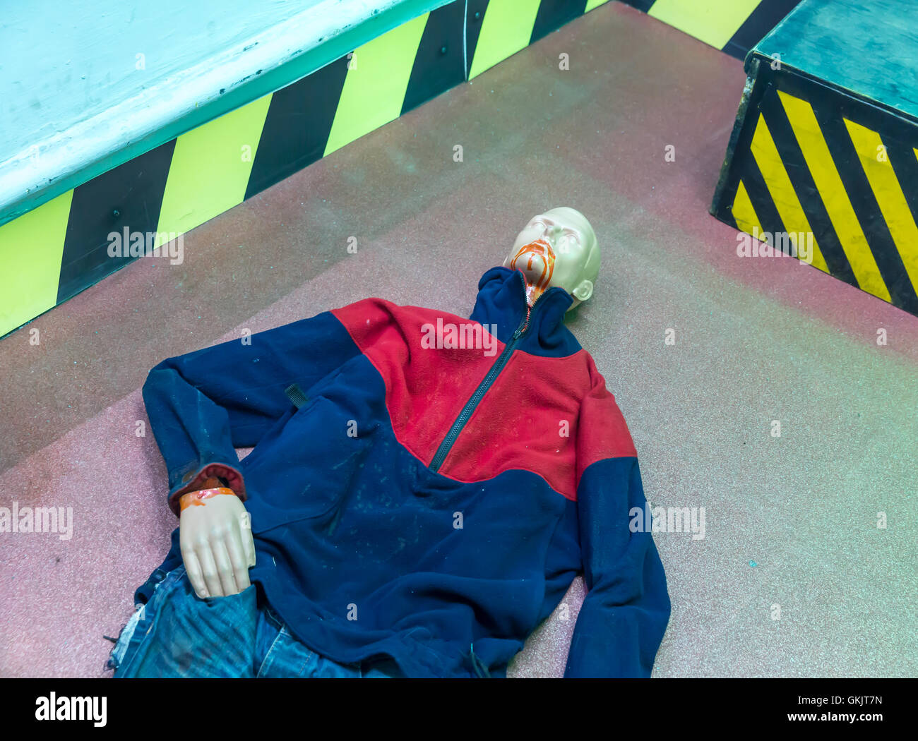 Death imitation Stock Photo