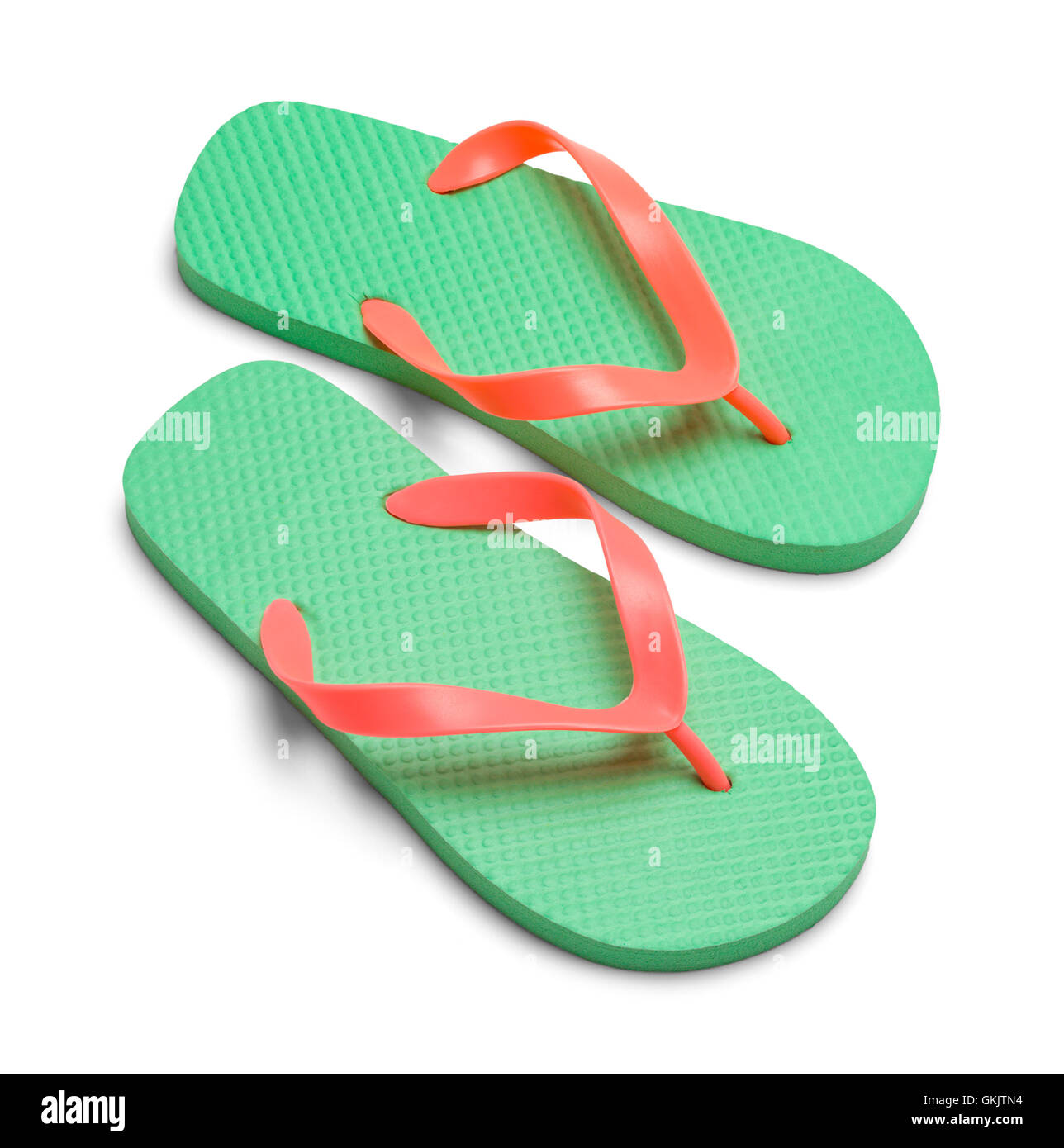 Pair of Flip Flop Sandles Isolated on White Background Stock Photo - Alamy