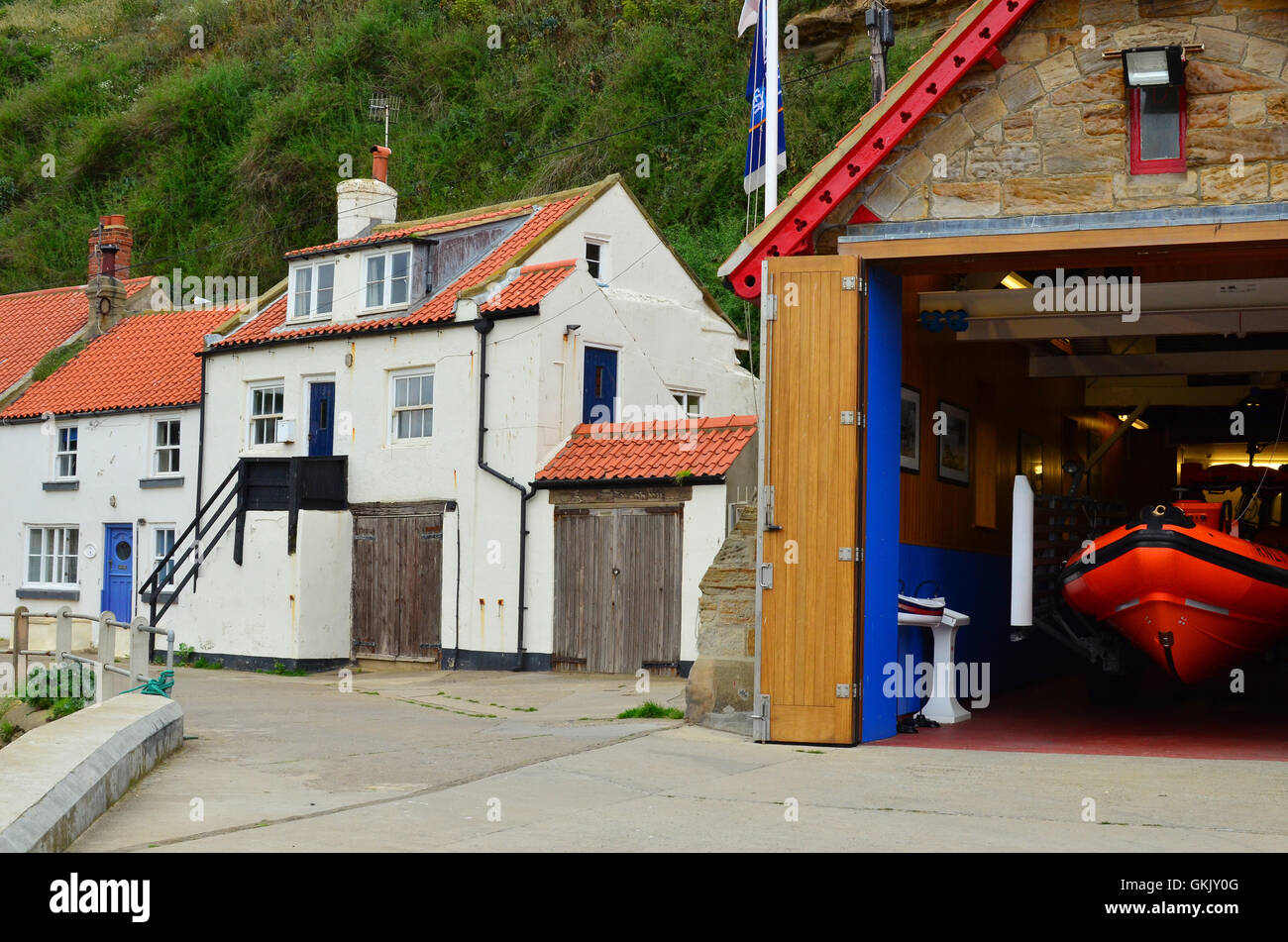 The RNLI B Class Lifeboat Stationed At Staithes, North Yorkshire ...