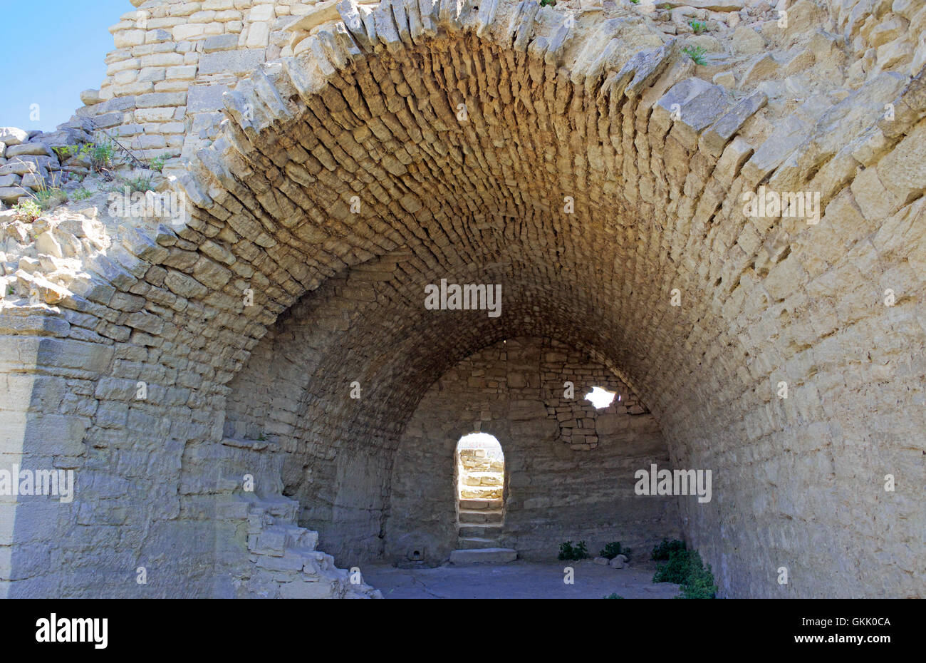 Medieval barrel vault ramparts Saignon Luberon Provence France Stock Photo