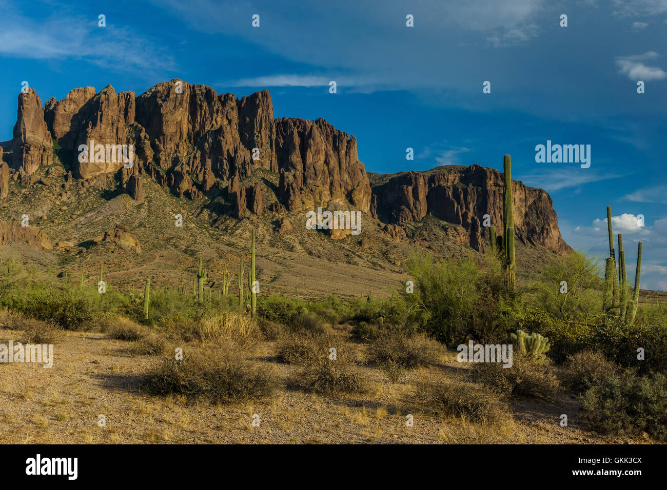 Superstition Mountains Phoenix Arizona Stock Photo