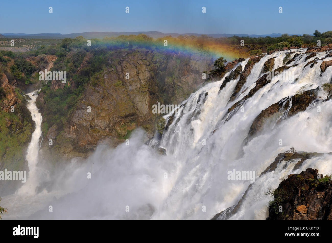 The Ruacana waterfalls, Namibia Stock Photo