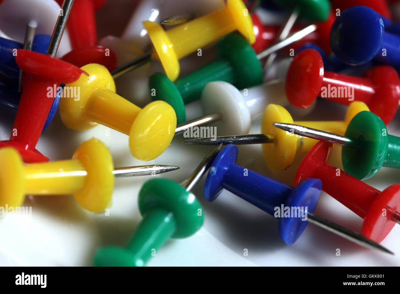 colorful bulletin board needles Stock Photo Alamy