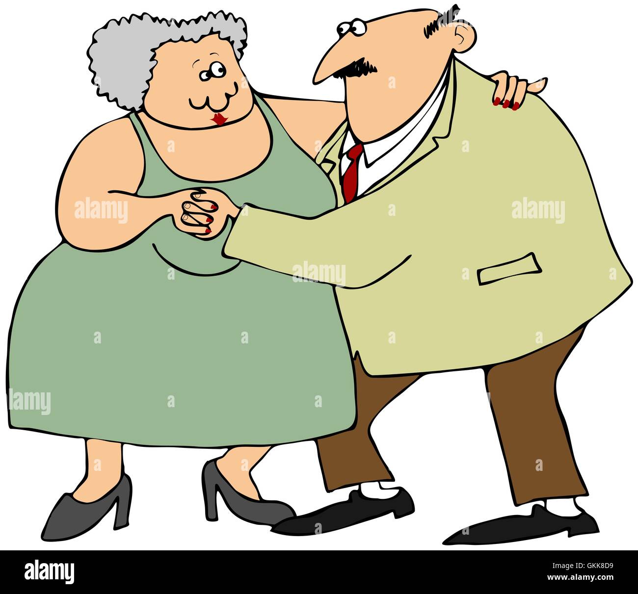 Old couple dancing Stock Photo - Alamy