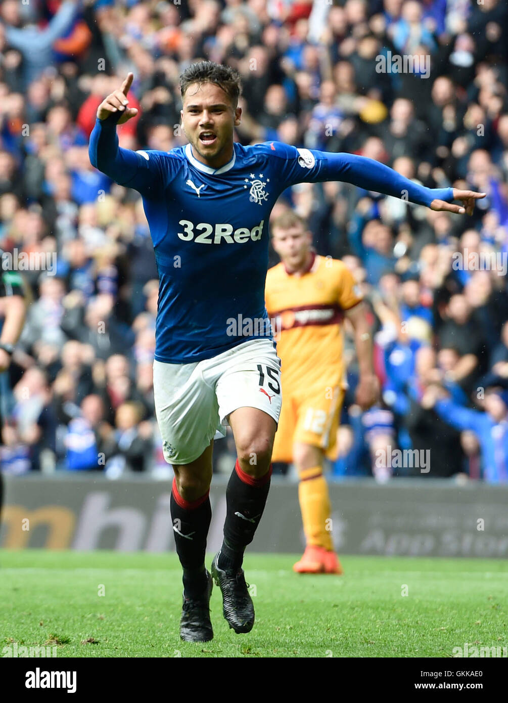 Rangers Harry Forrester celebrates after scoring the equalising goal ...