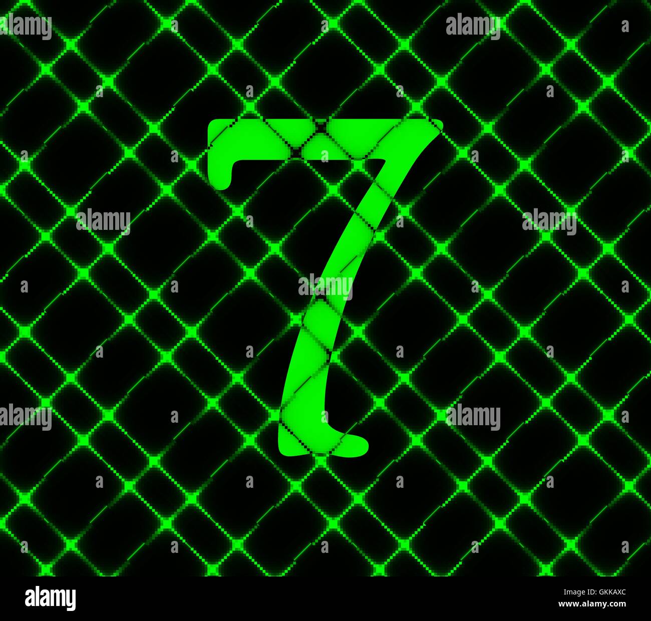 number seven icon symbol Flat modern web design with long shadow and ...