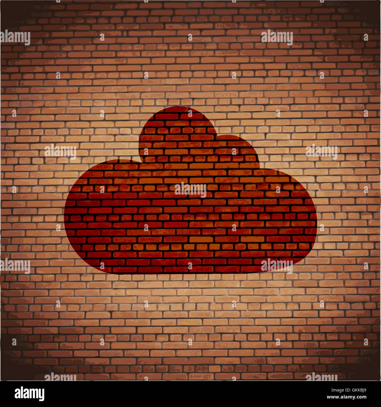 Cloud download application web icon, flat design Stock Vector