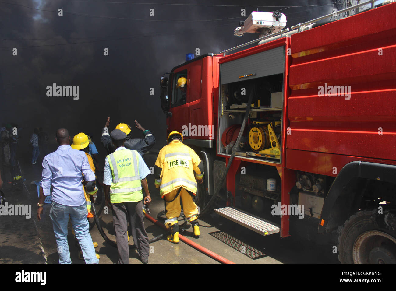 On November 28, Somali police and firefighters responded to a fire at ...