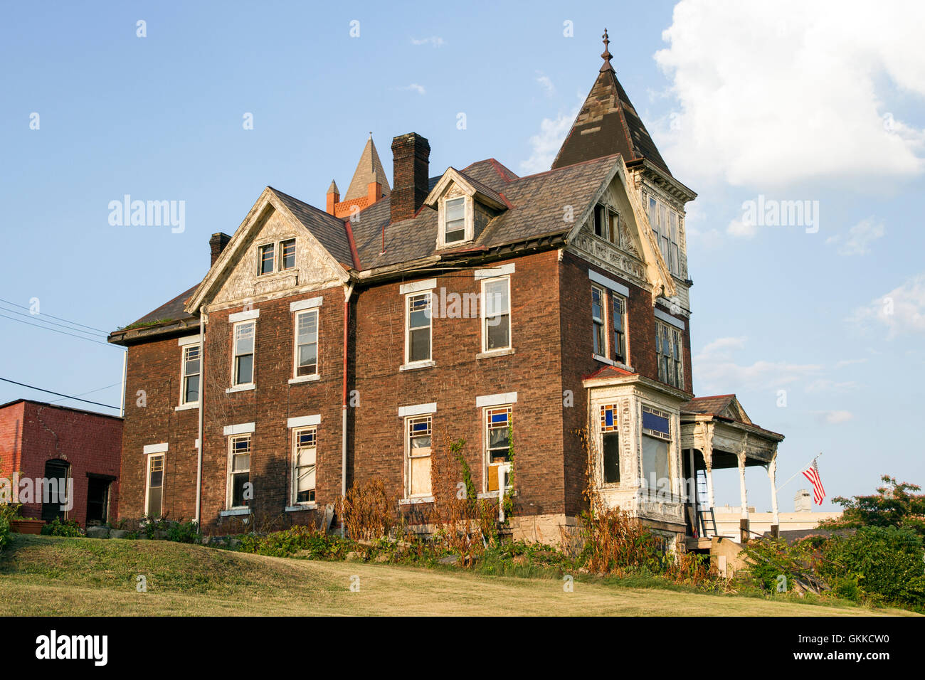 Beautiful home in restoration Stock Photo