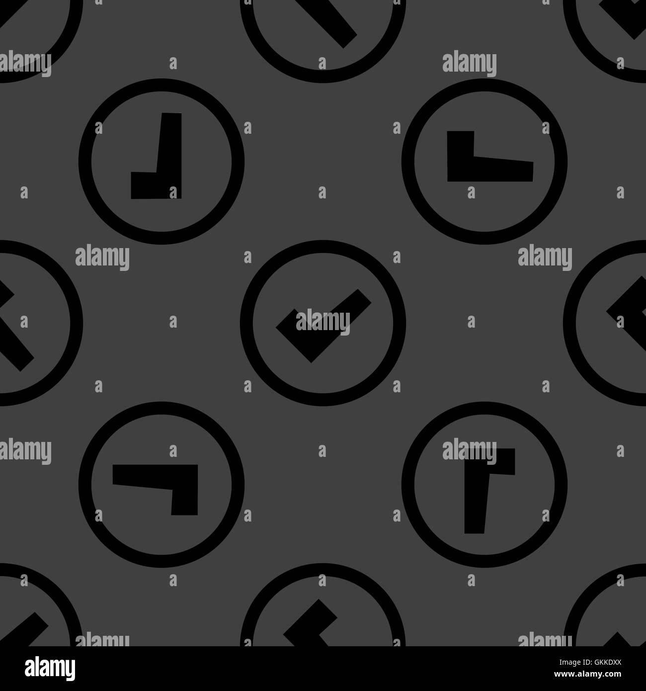 check mark web icon. flat design. Seamless pattern Stock Vector Image ...