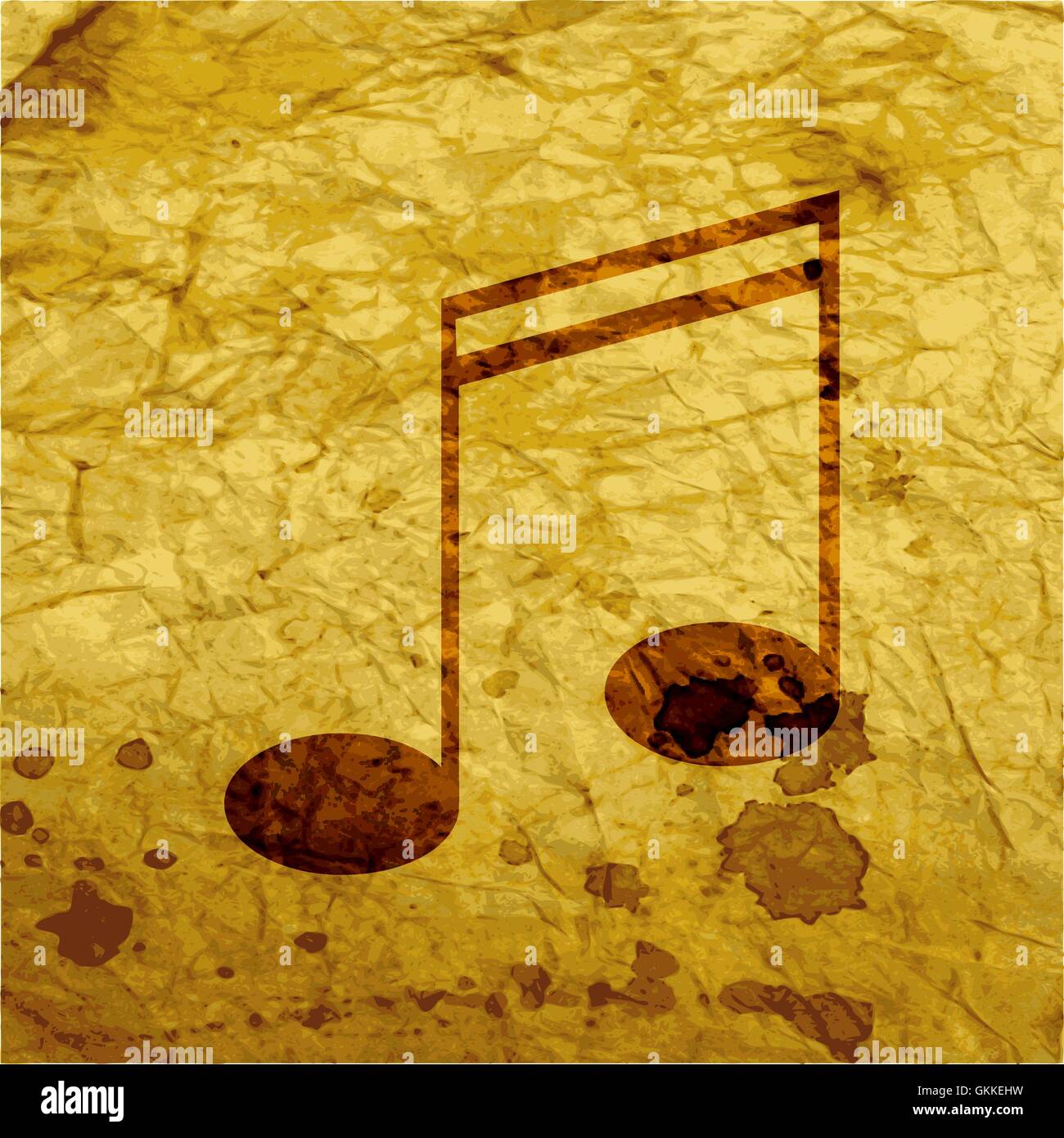 Music elements notes web icon, flat design Stock Vector Image & Art - Alamy