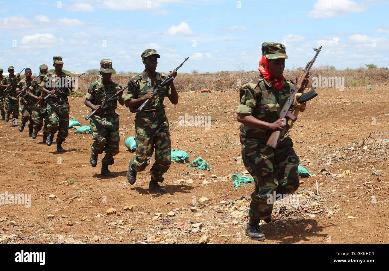 Soldiers Of The Somali National Army (SNA) Demonstrate Skills Learnt ...