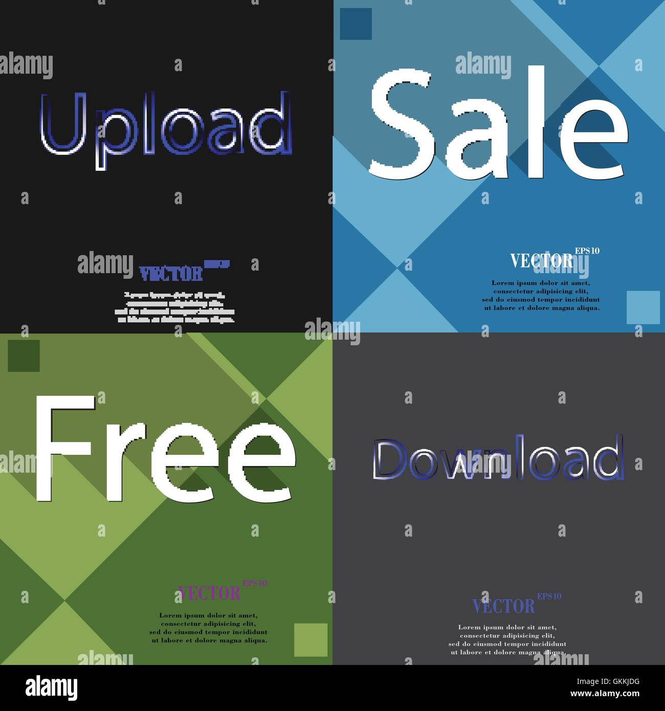 Set of the most popular web design icons on abstract background Stock ...
