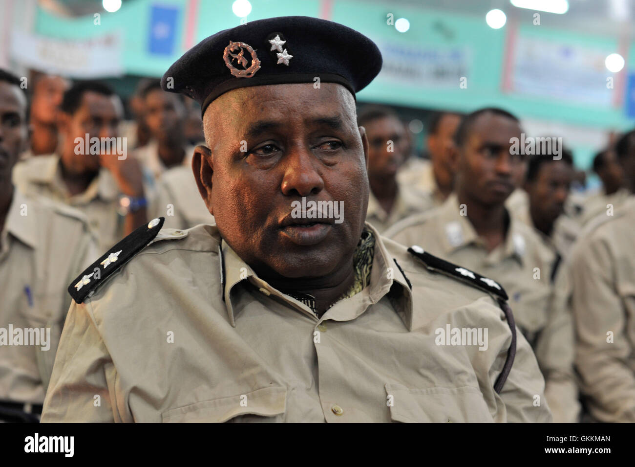 Newly Trained Somali Police Officers At The Closing Ceremony Of A Two Week Course At Gen 