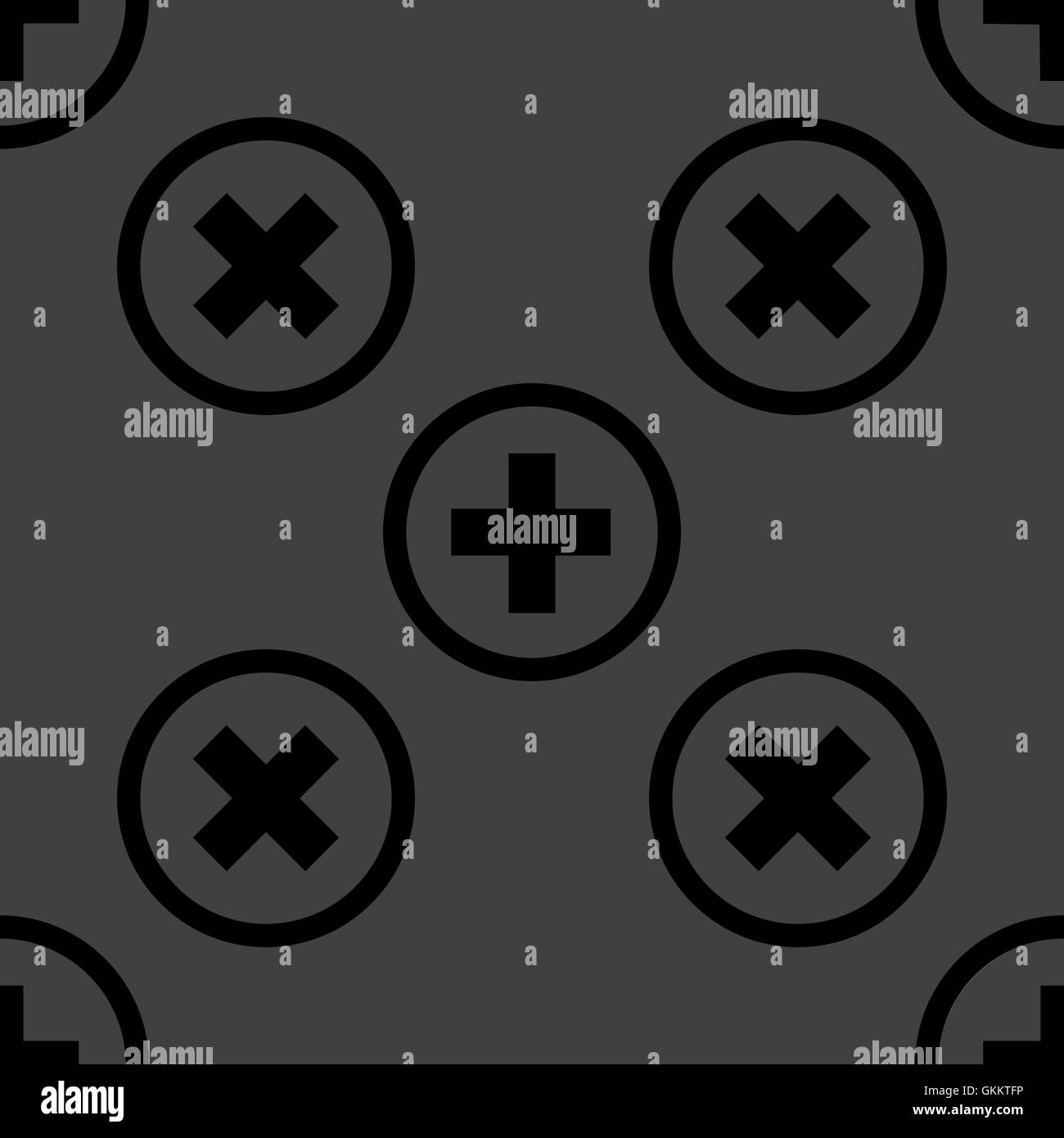 Plus web icon. flat design. Seamless pattern Stock Vector Image & Art ...