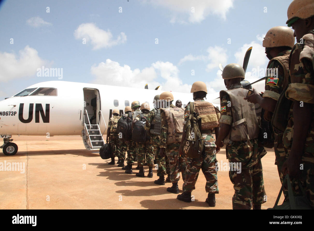 Burundi Soldiers part of the African Union Mission in Somalia (AMISOM