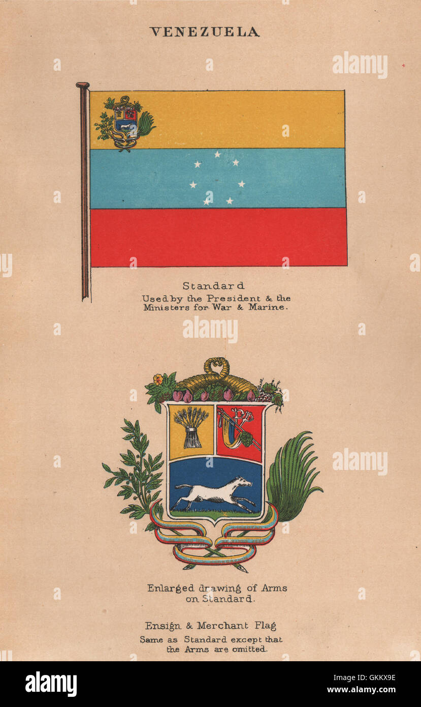 DOMINICAN REPUBLIC FLAGS Pendant Admiral/'s Flag Merchant 1916 Ensign Arms